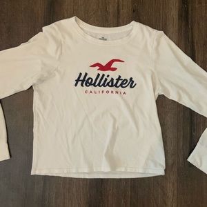 hollister longsleeve, size xs, color white